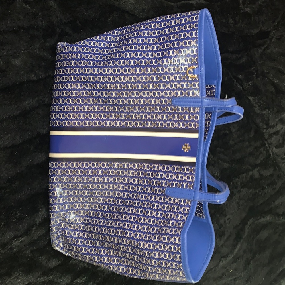 AUTHENTIC  Tory Burch BLUE GEMINI LINK TOTE BAG 💙